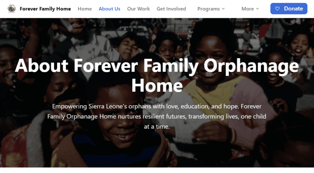 Forever Family Orphanage Home